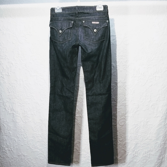 Hudson Sz 25 Dark Wash Carly Flap Pocket Straight Jeans - Picture 10 of 15